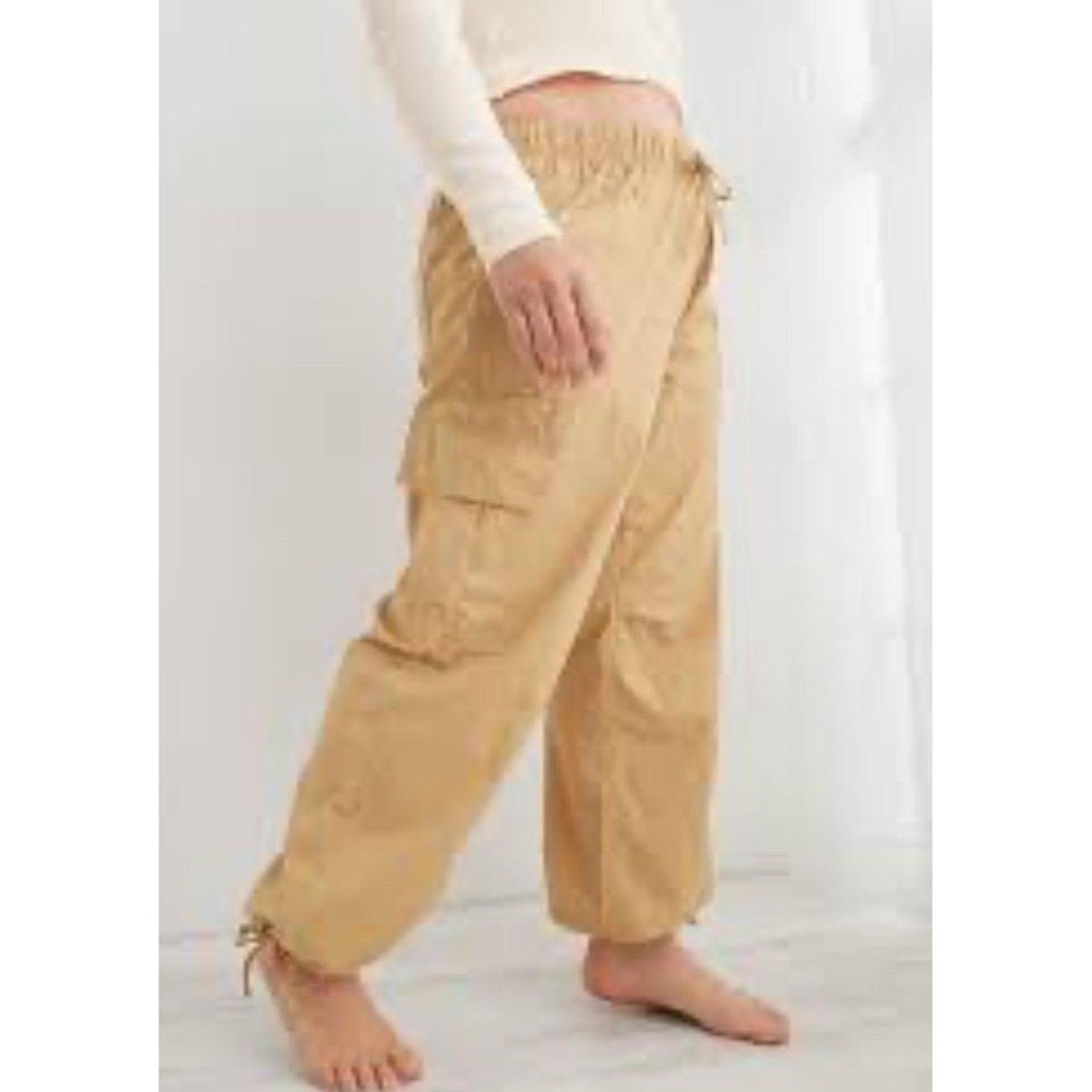 Womens Aerie Avenue Cargo Drawstring Parachute Baggy Joggers - Picture 2 of 6